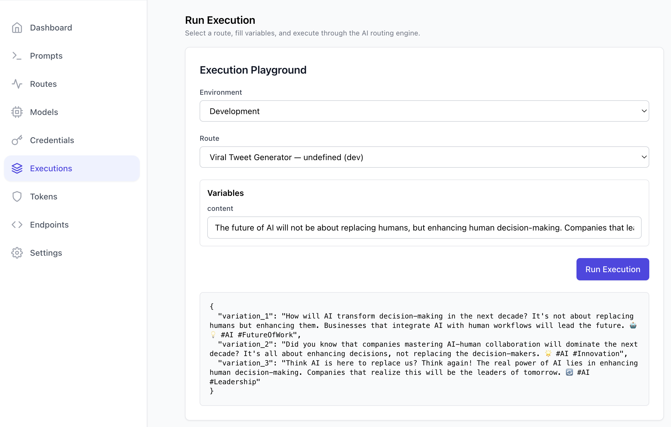 Test the Execution - Example 1